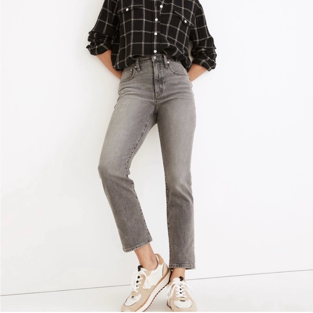 Madewell Gray Bootcut Jeans
